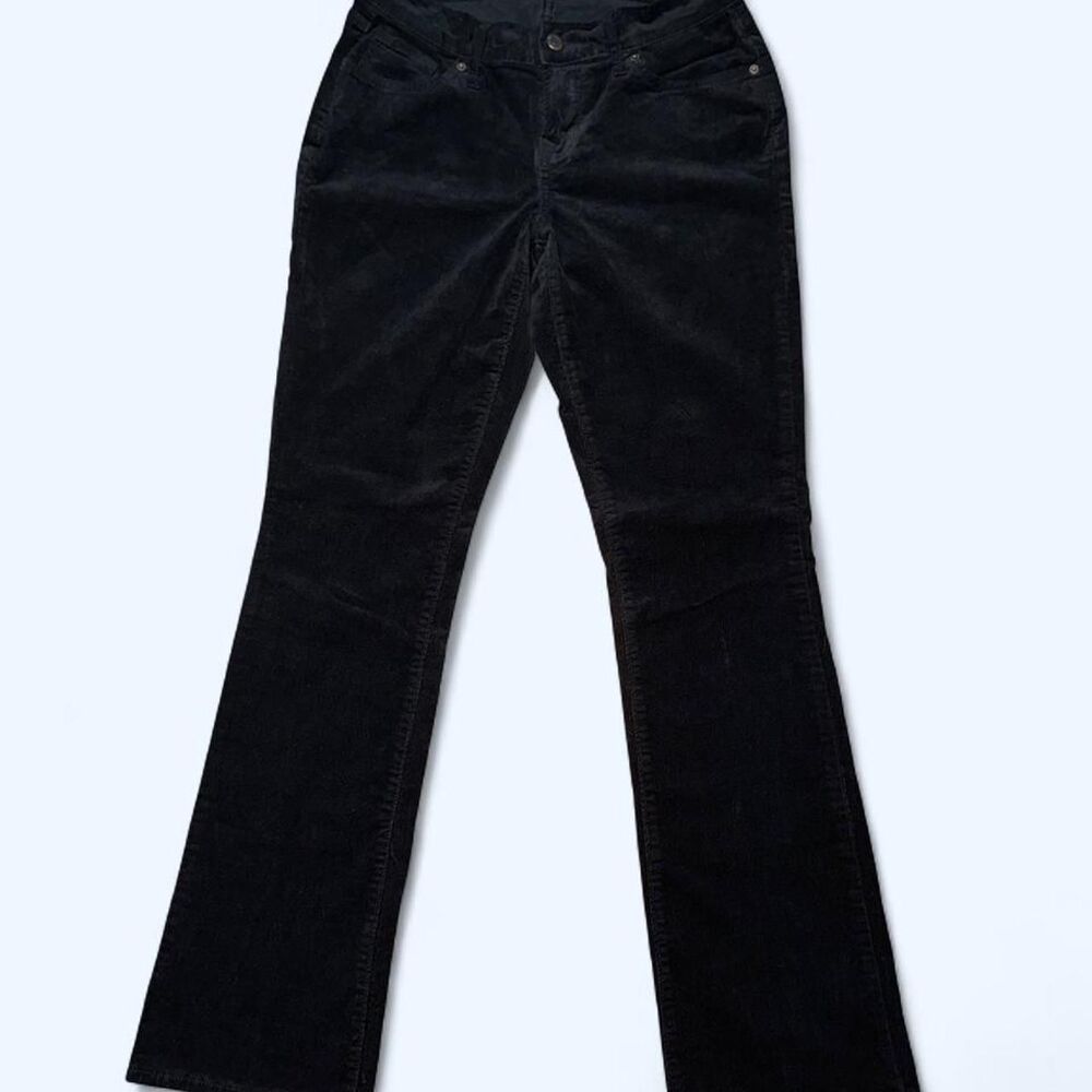 Old Navy Black Corduroy Mid-Rise Bootcut Pants